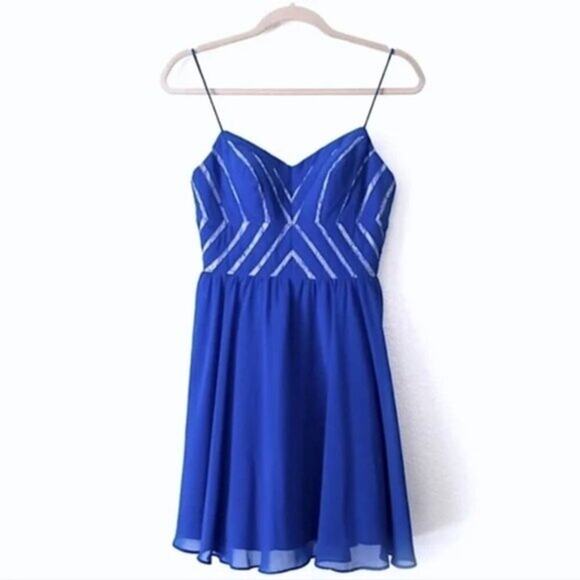 Aidan by Aidan Mattox Dresses & Skirts - Aidan Mattox Women’s Dress Party Circuit Revival Electric Blue Lace Mini Size 2